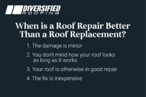 roof repair vs roof replacement